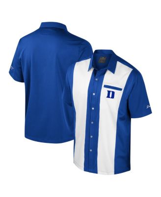 Colosseum - Men's Royal Duke Blue Devils Strike Bowling Button-Up Shirt