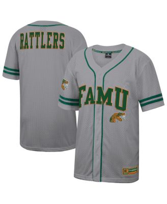 Colosseum - Men's Gray Florida A M Rattlers Free Spirited Baseball Jersey