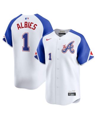 Nike - Men's Ozzie Albies White Atlanta Braves City Connect Limited Player Jersey