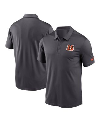 Nike - Men's Anthracite Cincinnati Bengals Franchise Performance Polo Shirt