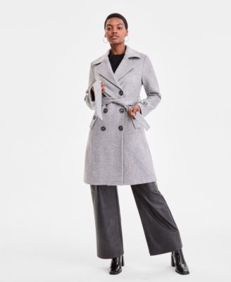 Women's Double-Breasted Belted Trench Coat