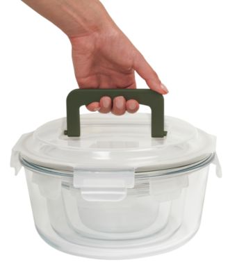 8-Piece Round Glass Food Storage Bowl & Lid Set