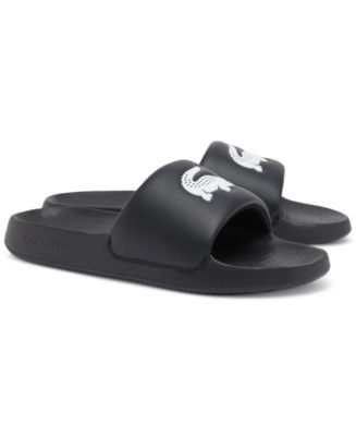 ? LACOSTE?LOGO BLACK SLIDES Amazon.com | Lacoste Men main image 2