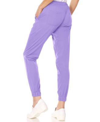 Plus Size Leah 5-Pocket Stretch Cargo Jogger Scrub Pants Yellow 3X Large