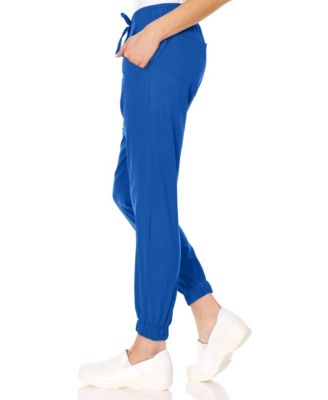 Plus Size Leah 5-Pocket Stretch Cargo Jogger Scrub Pants Yellow 3X Large