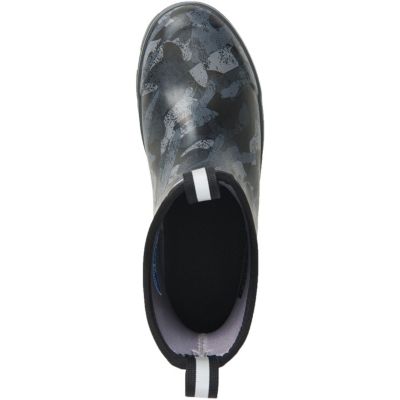 Women's 6 in Black Camo Ankle Deck Boot