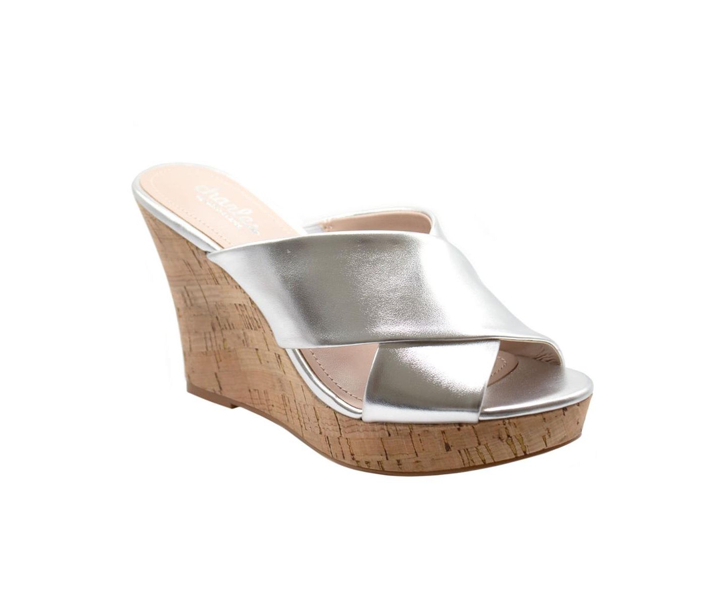 Женские сандалии Charles by Charles David Latrice Wedge Sandal, цвет: Серебряный — фото 1