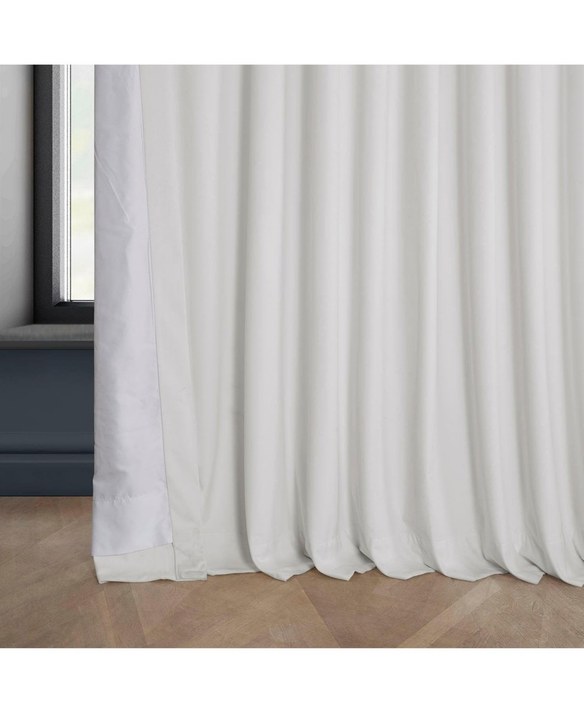Half Price Drapes Extra Wide Heritage Plush Velvet Room Darkening Curtain