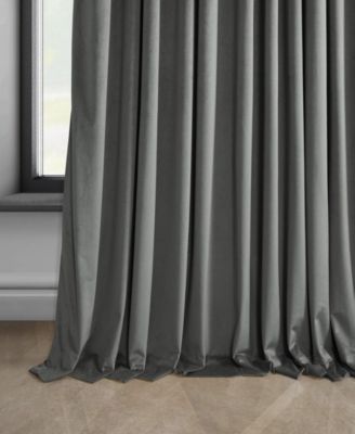 Extra Wide Heritage Plush Velvet Room Darkening Curtain