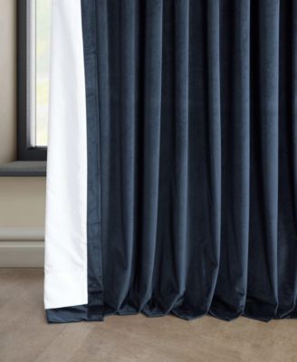 Extra Wide Heritage Plush Velvet Room Darkening Curtain