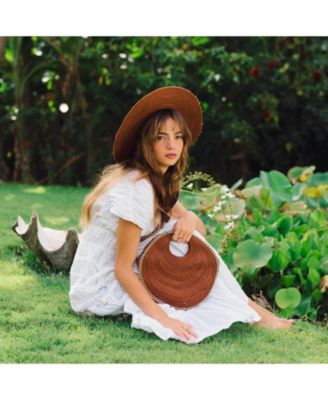 SOLO ESPRESSO Mini Jute Bag With Gold Chain