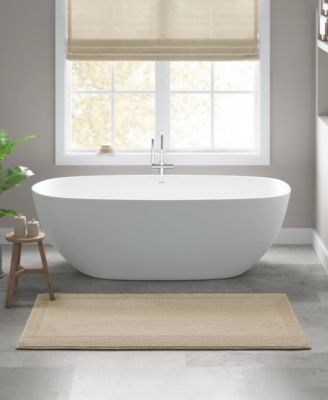 Splendor Reversible Tufted Cotton Bath Rug, 24" x 60"