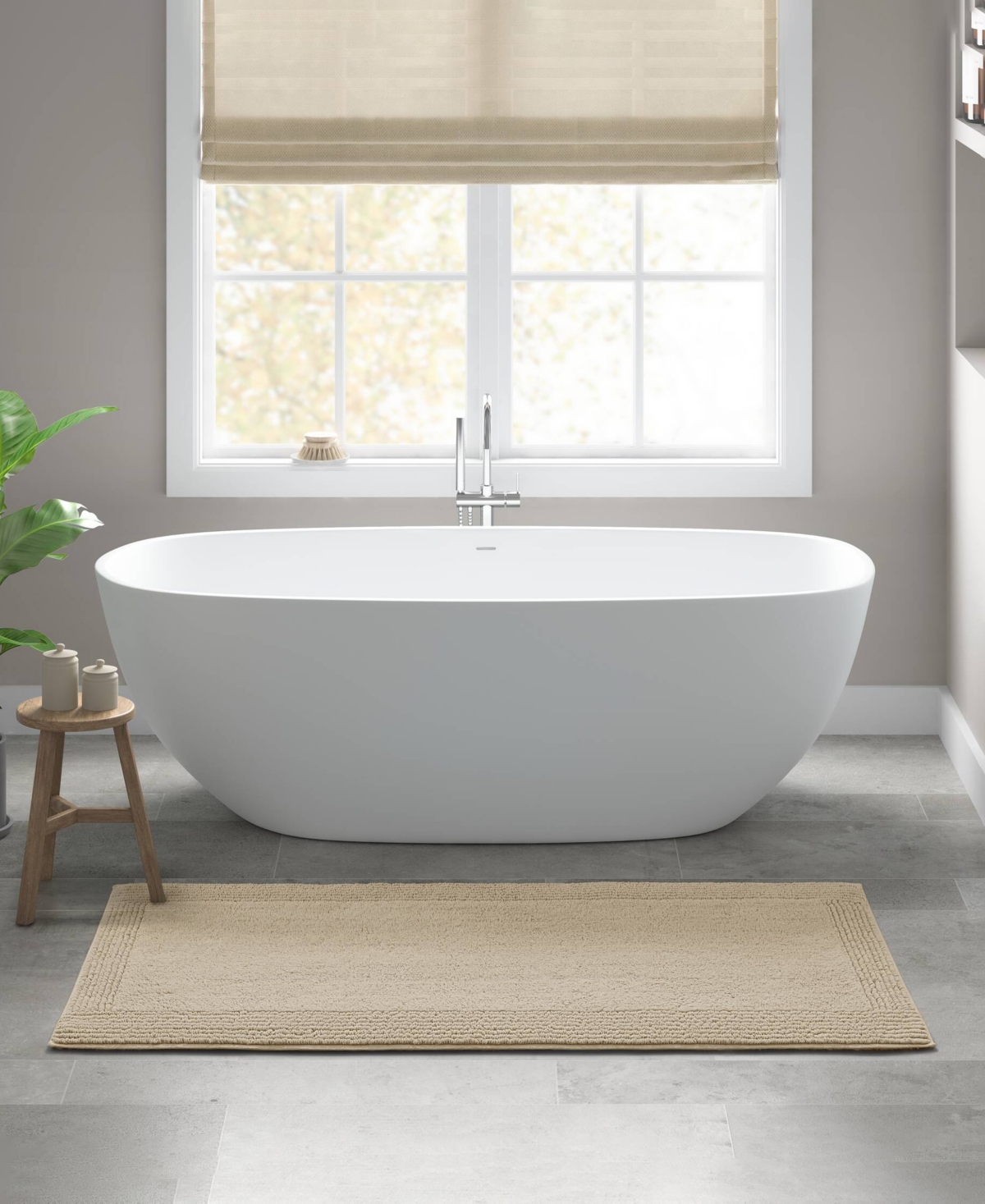Madison Park Signature Splendor Reversible Tufted Cotton Bath Rug, 24" X 60"