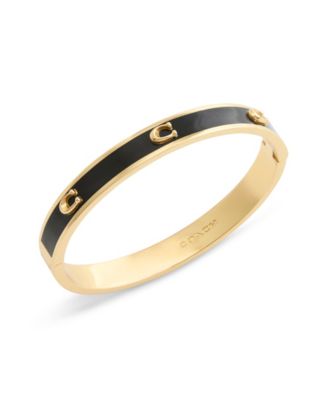 Signature Pegged Enamel Bangle Bracelet