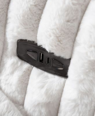 41" Jorvien Modern Chenille Power Swivel Glider Recliner with Pillows