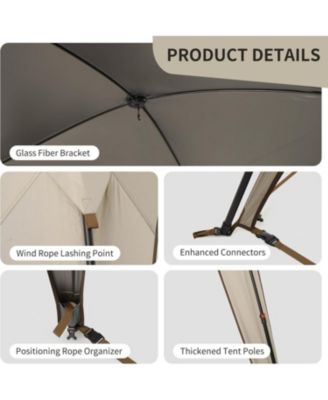 Cloud Boundar Camping Sun Shelter, 60S Easy Setup Instant Pop up Canopy Tent for Sporting Events, Tailgating, Camping, Outdoor Activities