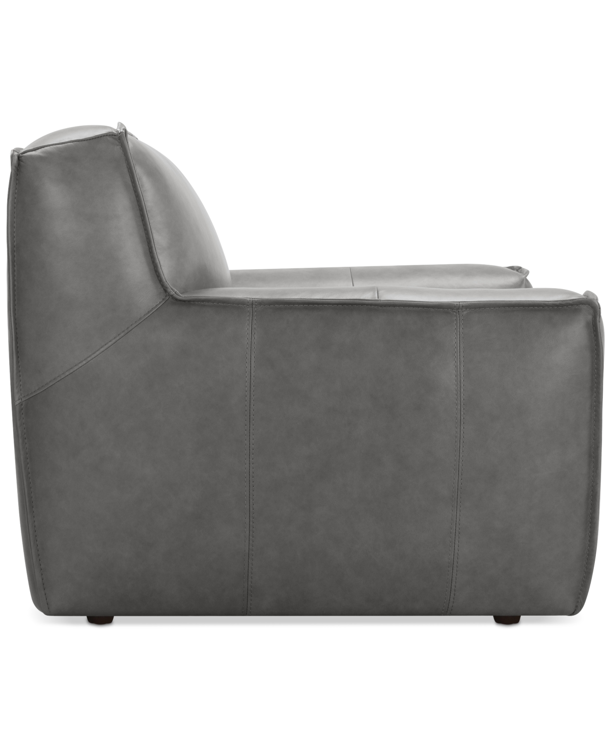 Macy's Glympton 44" Leather Arm Chair, Exclusively At