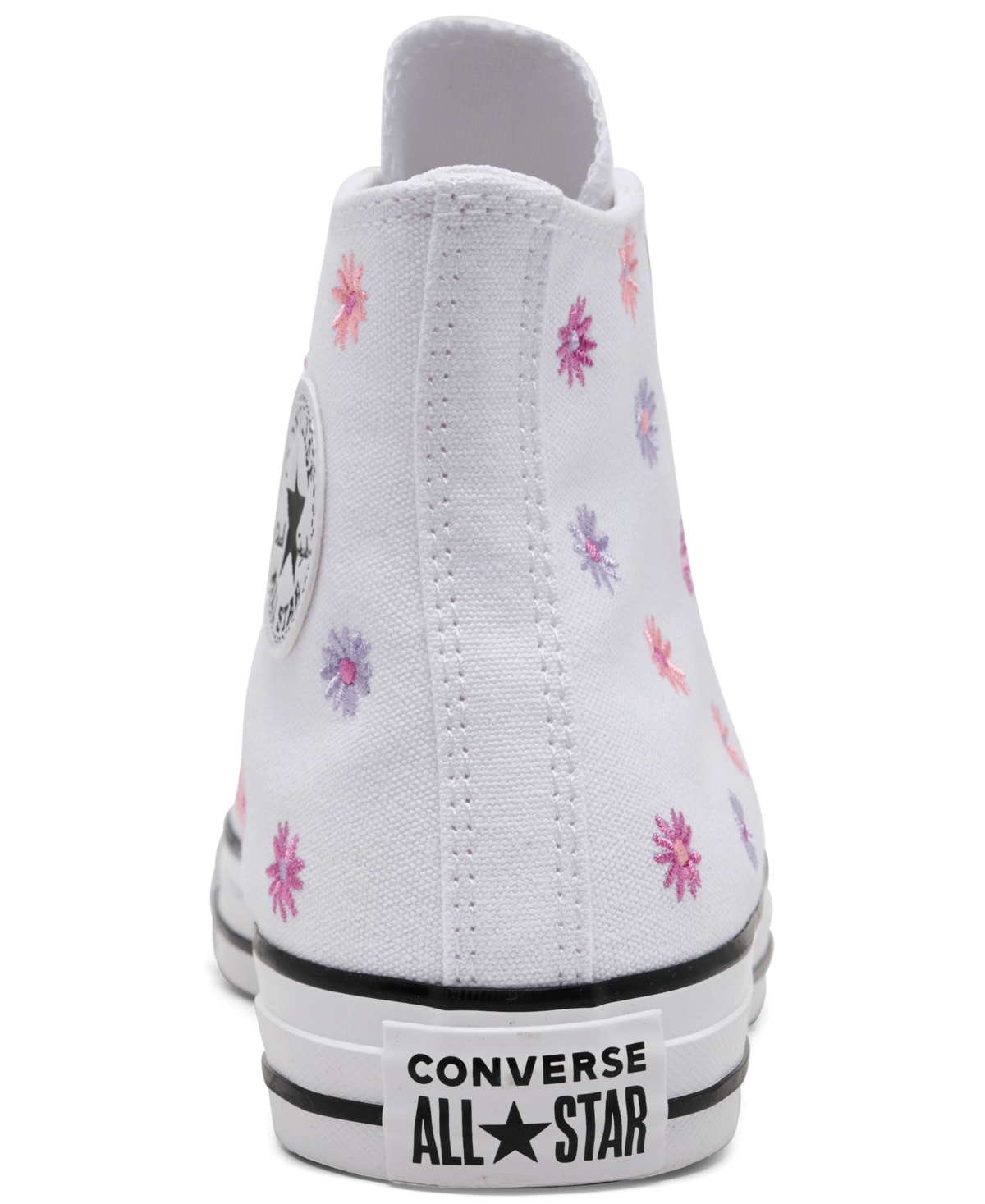 Shop Converse Big Girls Chuck Taylor All Star Florals High Top Casual Sneakers From Finish Line In White,jellyfish
