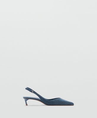 Women's High-Heeled Denim Shoes