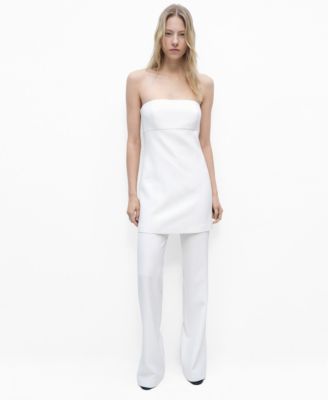 MANGO - Women's Combined Strapless Jumpsuit