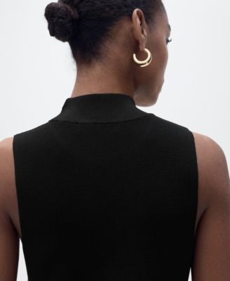 Women's Perkins-Neck Knitted Dress