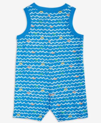 Baby Boys Swimming Fish Printed Sunsuit, Exclusively at Macy's