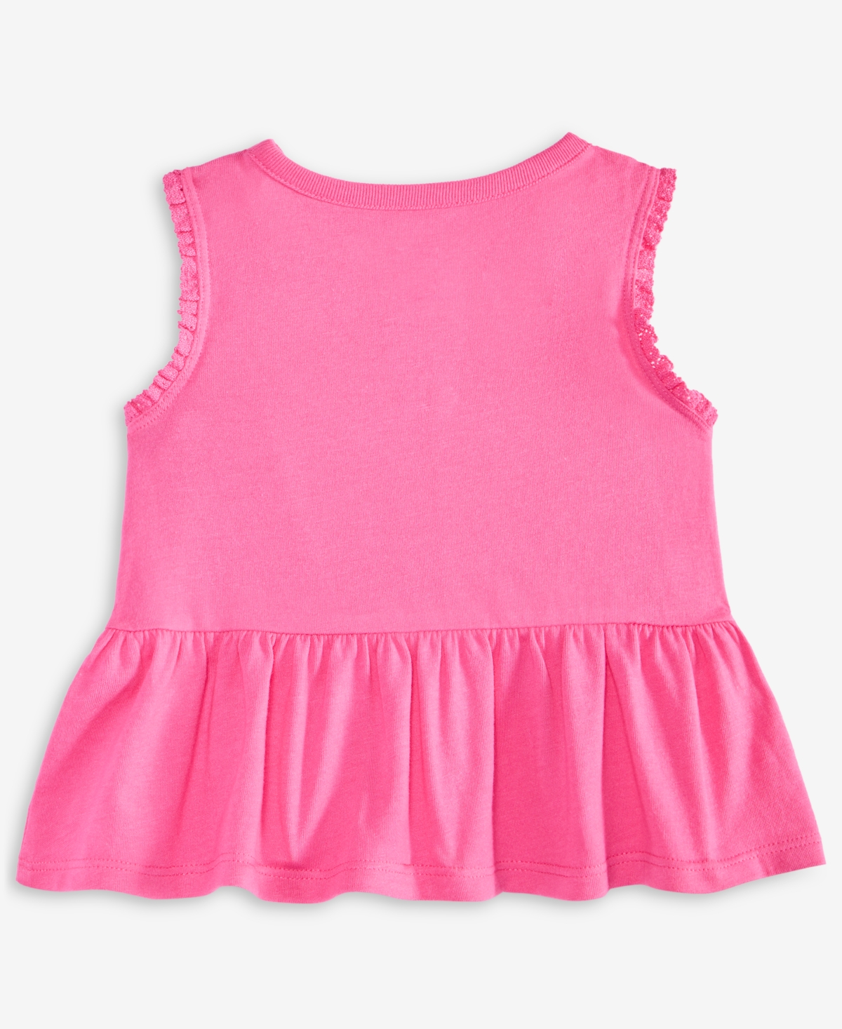 First Impressions Baby Girls Solid Rib Ruffled Tank Top, Exclusively At Macy's