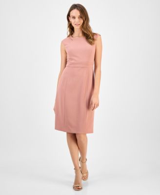 Kasper - Women's Crewneck Sleeveless Sheath Dress