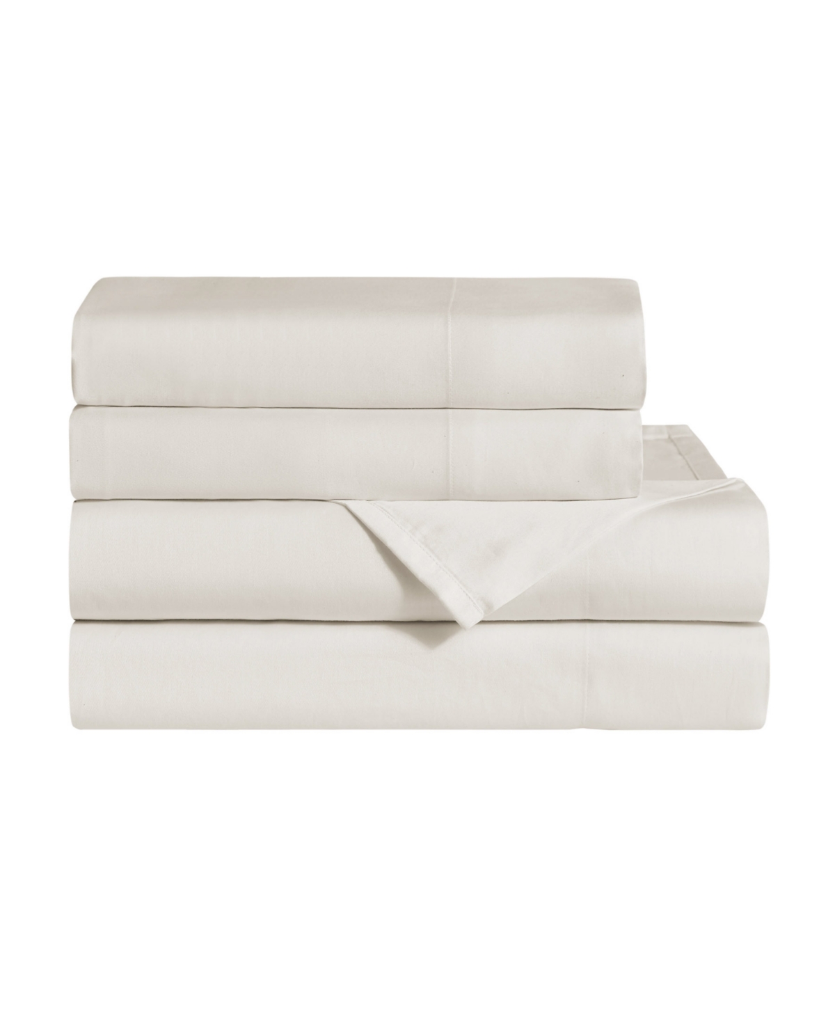 Jessica Simpson Blissful Dreams 300-thread Count Cotton Sateen 4-pc. Sheet Set, Full In Cloud White