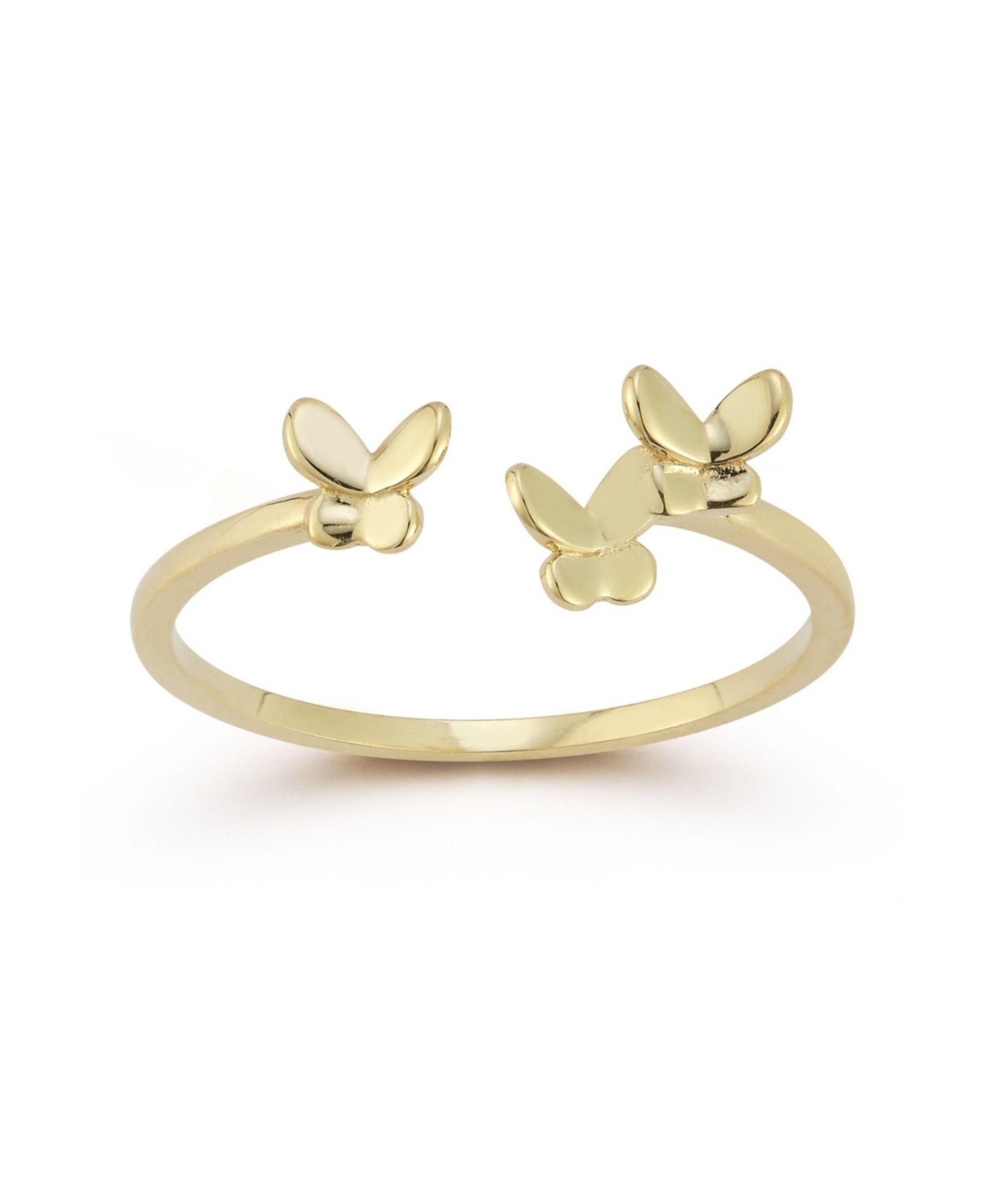 14K Triple Butterfly Cuff Ring - 14k gold