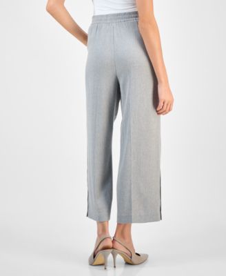 Women's High Rise Cropped Pull-On Pants