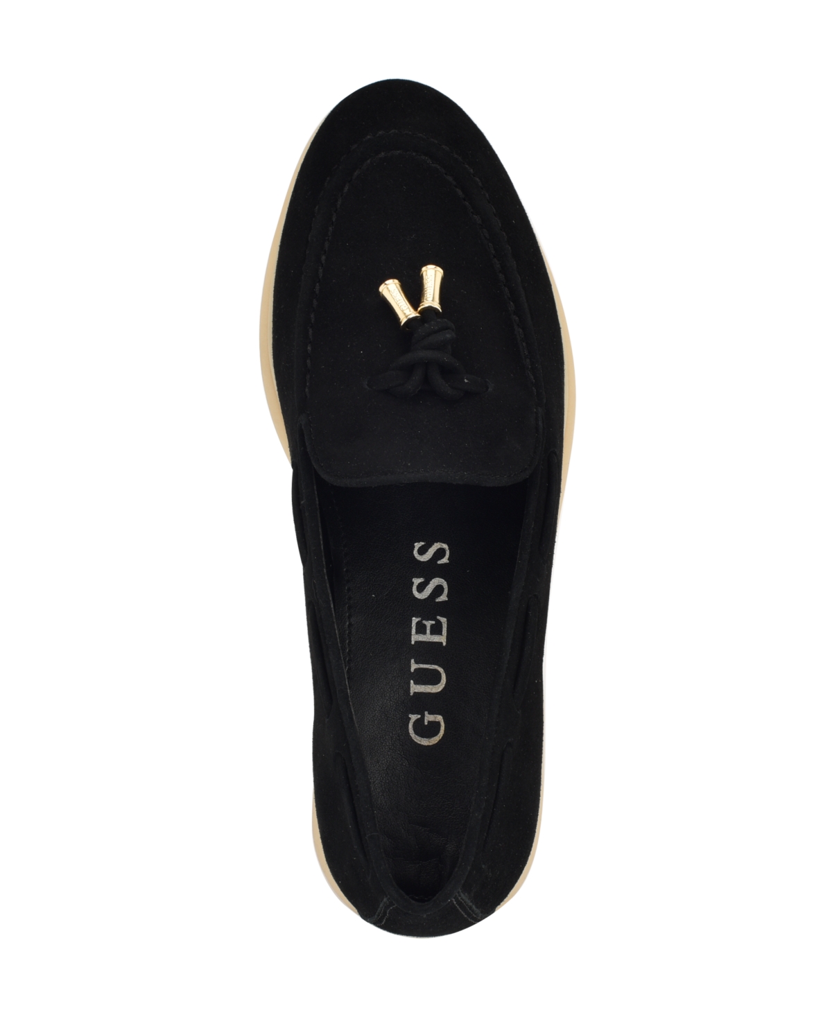 Guess Women's Aryana Interlaced Suede Slip-on Boat Loafers