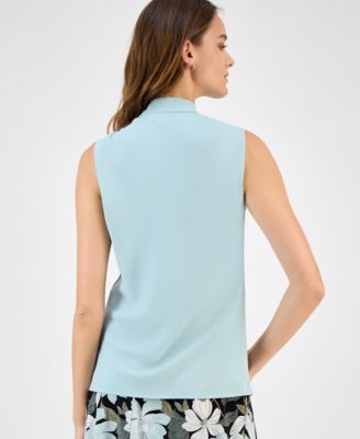 Kasper Women's Tie-Neck Sleeveless Top - Macy's