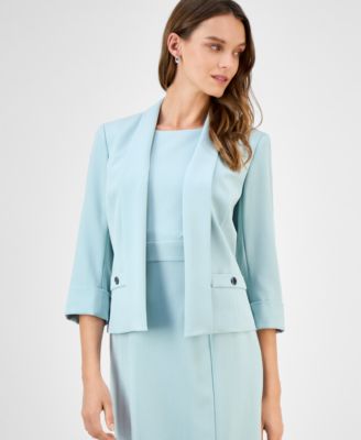 Kasper - Women's 3/4-Sleeve Shawl-Collar Blazer