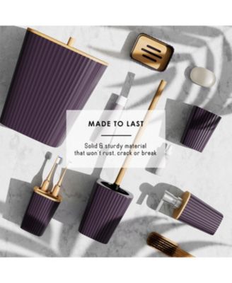 6-Piece Complete Bathroom Decor & Accessory Set