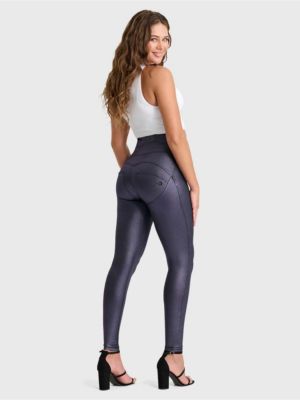 Women's Metallic High-Rise Sculpting Skinny Pants
