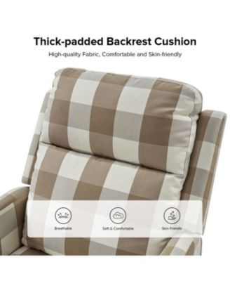 Coral Modern Ergonomic Swivel Rocker Manual Recliner