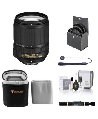 18-140mm f/3.5-5.6G ED AF-S DX NIKKOR VR Lens, Bundle with ProOptic 67mm Filter Kit, Lens Case, Lens Cleaner, Cleaning Kit, Lens Cap Tether