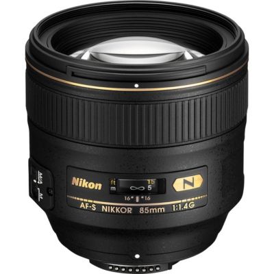 85mm f/1.4G IF AF-S NIKKOR Lens - Bundle    with 77mm Filter Kit, Peak Lens Changing Kit      Adapter, 4-Section Aluminum Monopod, Flex Lens