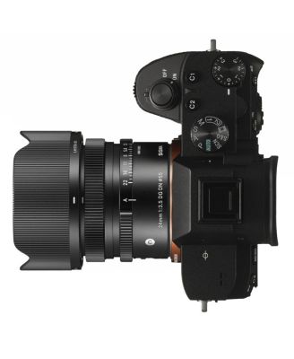 24mm f/3.5 DG DN Contemporary Lens for Sony E, Bundle with Tiffen 55mm Filter Kit, Cleaning Kit, Cap Keeper, Lens Cleaner, Lens Pouch, Lens Cap