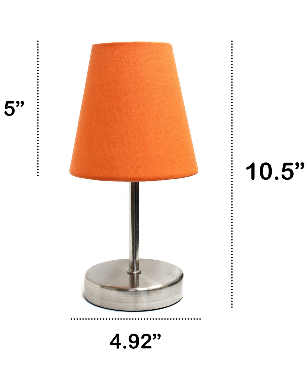 Creekwood Home 10.5" Metal Iconic Duo Mini Sand Nickel Table Lamp Set