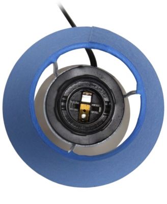 11.42" Metal Chic and Contemporary Duo Mini Touch Table Lamp Set