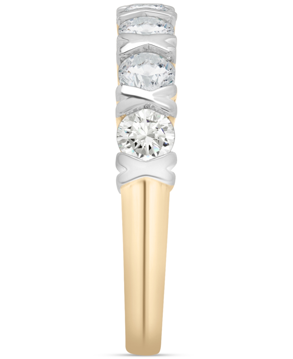 Macy's Diamond Band Ring (1 Ct. T.w.) In 14k Yellow Gold