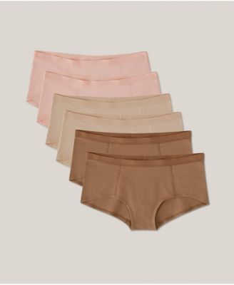 Women's Organic Cotton Everyday Boy Short 6-Pack