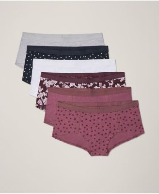 Women's Organic Cotton Everyday Boy Short 6-Pack