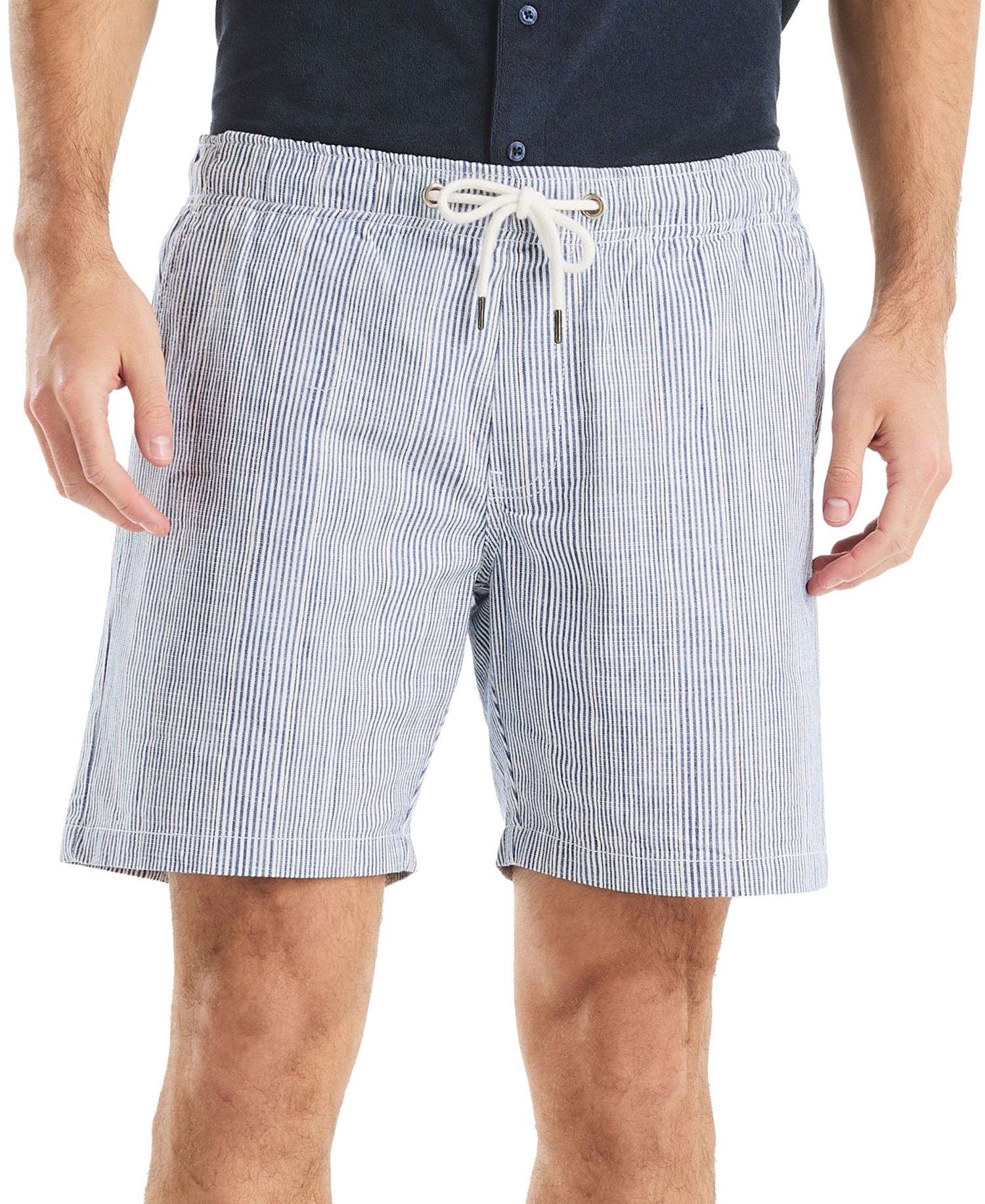 7" Striped Textured Pull-On Short
