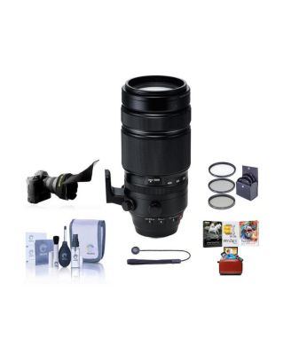 XF 100-400mm f/4.5-5.6 R LM OIS WR Lens, Bundle with 77mm Filter Kit and Mac Software Kit