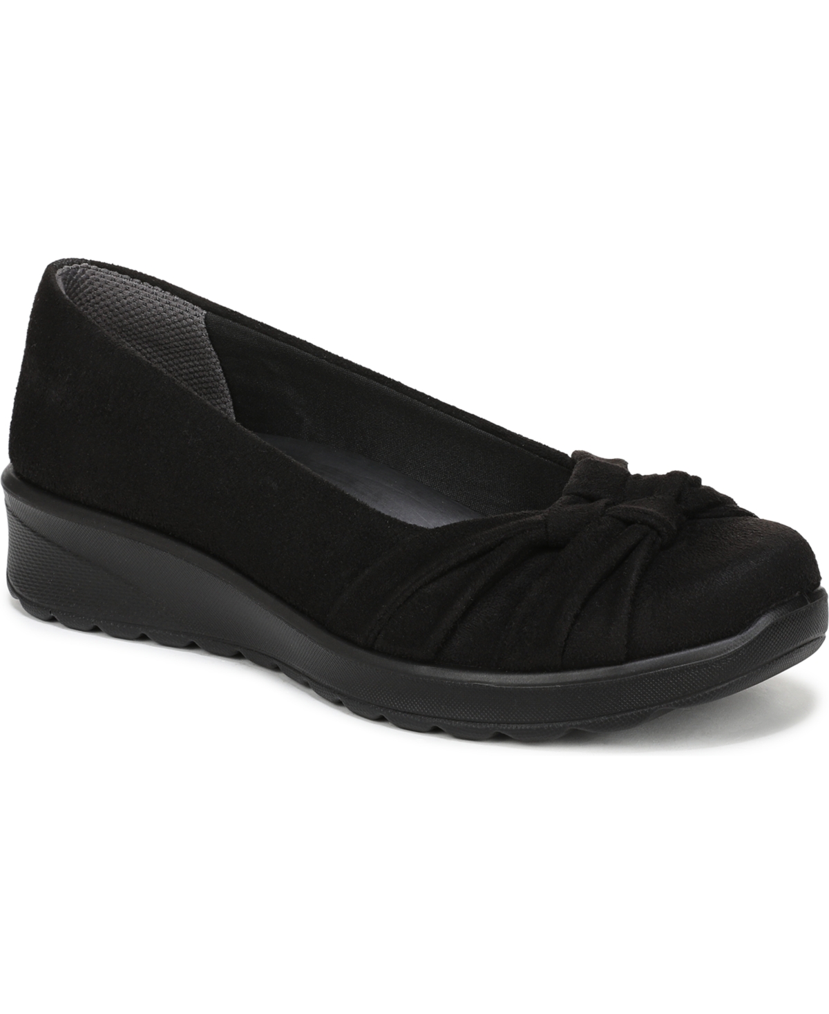 Lifestride Women's Glamour Round Toe Ballerina Flats In Black