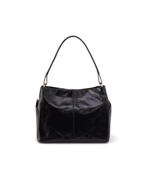 Женская сумка HOBO Seneca Soft Structured Leather Shoulder, цвет: Чёрный