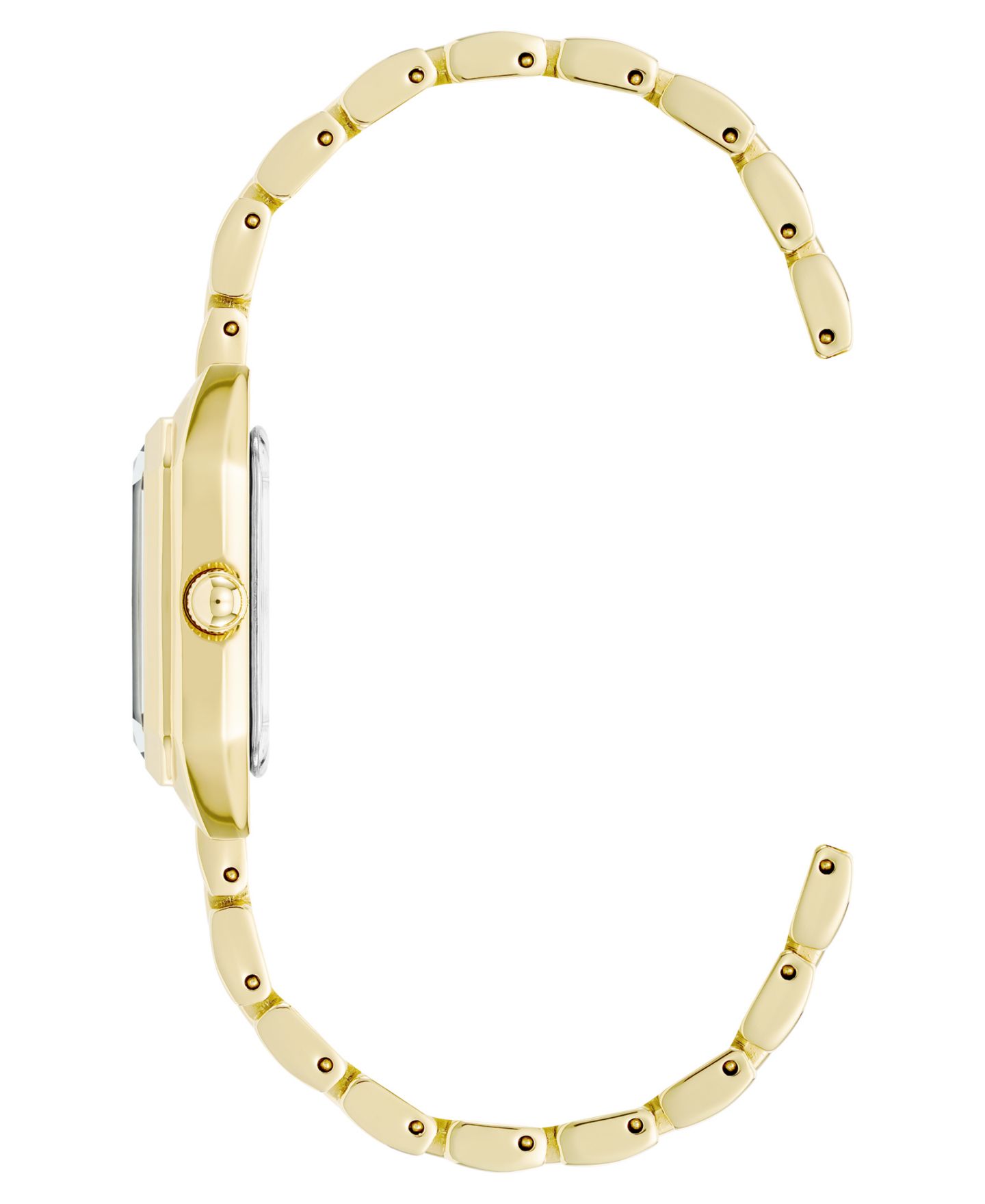 Женские часы Anne Klein Quartz Petite Octagonal Gold-Tone Metal Alloy Bracelet Watch, 21mm — фото 2